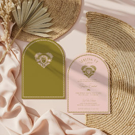 Retro Tropical Palm Tree Pickleball Vrijgezellenfe Kaart