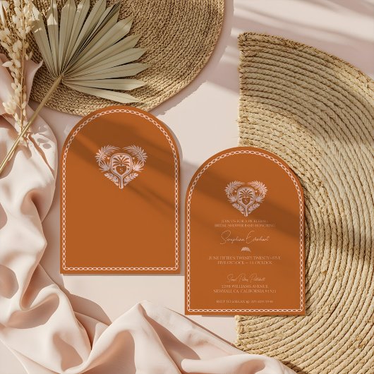 Retro Tropical Palm Tree Pickleball Vrijgezellenfe Kaart