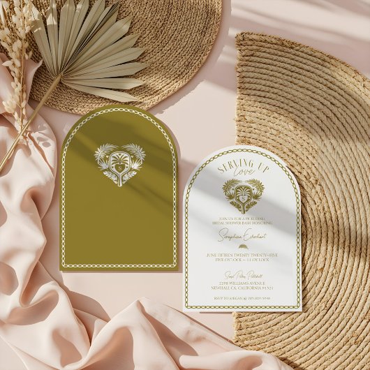 Retro Tropical Palm Tree Pickleball Vrijgezellenfe Kaart