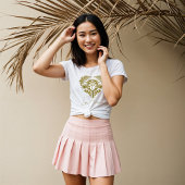 Retro Tropical Palm Tree Pickleball Vrijgezellenfe Tri-Blend Shirt