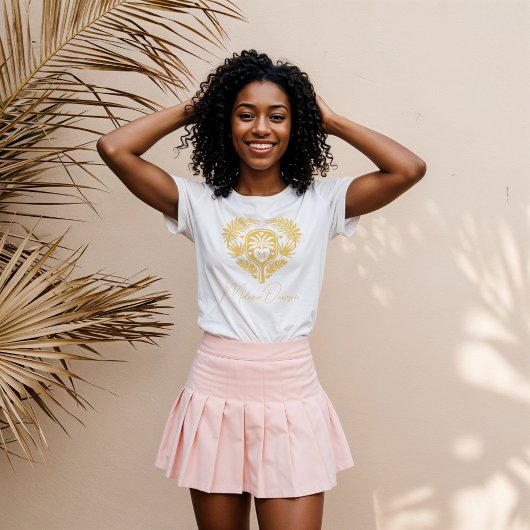 Retro Tropical Palm Tree Pickleball Vrijgezellenfe Tri-Blend Shirt