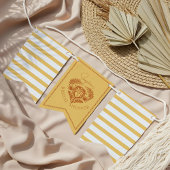 Retro Tropical Palm Tree Pickleball Vrijgezellenfe Vlaggetjes