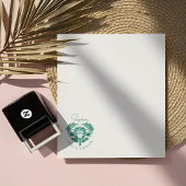 Retro Tropical Palm Tree Pickleball Vrijgezellenfe Zelfinktende Stempel