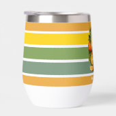 Retro Tropical Pineapple Pickleball Vrijgezellenfe (Rechts)