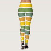Retro Tropical Pineapple Pickleball Vrijgezellenfe Leggings (Achterkant)