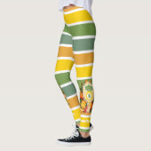 Retro Tropical Pineapple Pickleball Vrijgezellenfe Leggings (Links)