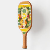 Retro Tropical Pineapple Pickleball Vrijgezellenfe Pickleball Paddle (Links)