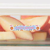 Retro Tropical Starfish & Shells Waterproof Name Labels (Aangebracht)