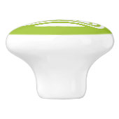 Retro Tropical Tiki Beach Keramische Knop (Zijkant)