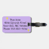 Retro Tropical Vacation Bagagelabel (Achterkant horizontaal)