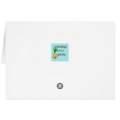 Retro Tropical Vacation Briefkaart (Achterkant Horizontaal)