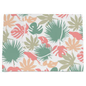Retro, tropisch, bladeren groot cadeauzakje (Voorkant)