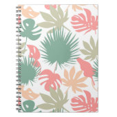 Retro, tropisch, bladeren notitieboek (Voorkant)