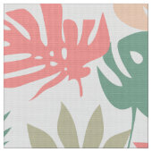 Retro, tropisch, bladeren stof (Close Up)