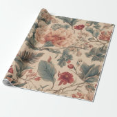 Retro Tropisch Cadeaupapier (Uitgerold)