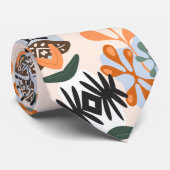Retro tropisch Hawaiiaans patroon Stropdas (Opgerold)