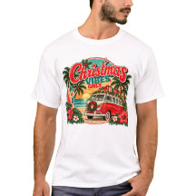 Retro Tropisch Kerststrand Vintage Vakantie