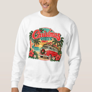 Retro Tropisch Kerststrand Vintage Vakantie Trui