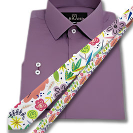 Retro Tropisch Paradijs Hawaiiaans patroon Stropdas