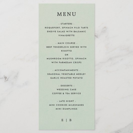 Retro Tropisch Strand Palm Tree Coastal Wedding Menu (Voorkant)