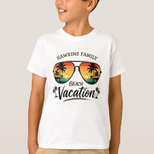 Retro Tropisch Strandvakantie Grafische T-Shirt