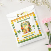 Retro Tropische Ananas Pickleball Bruidsdiner Bedankzakje (Gezegeld)