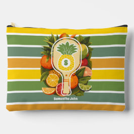 Retro Tropische Ananas Pickleball Bruidsdiner Etui