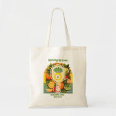 Retro Tropische Ananas Pickleball Bruidsmeisje Tote Bag (Voorkant)