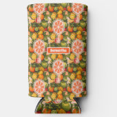 Retro Tropische Citrus Pickleball Bruidsdouche Seltzer Blikjeskoeler (Voorkant)