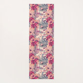 Retro Tropische Hibiscus Winterkoning Pattern Yogamat (Achterkant)