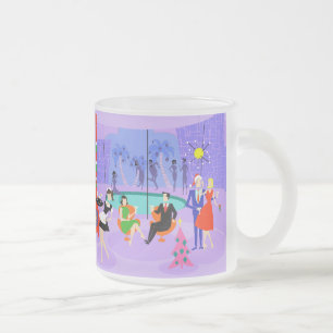 Retro Tropische Mok van het Glas van Kerstmis