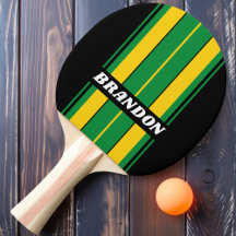 Retro Tropische Palm Board Strepen met Naam