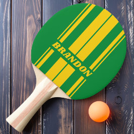 Retro Tropische Palm Dubbele Board Strepen met Naa Tafeltennisbatje