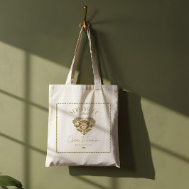 Retro Tropische Palm Tree Pickleball Bruidsmeisje Tote Bag