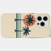 Retro/ tropische palmboom Case-Mate iPhone case (Achterkant (horizontaal))