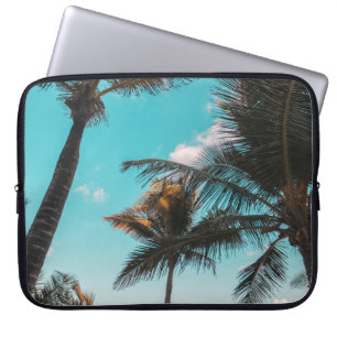 RETRO TROPISCHE PALMBOOM DOOR DE BEACH LAPTOP SLEEVE