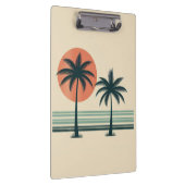 Retro/ tropische palmboom klembord (Rechts)