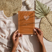 Retro Tropische Palmboom Pickleball Bruidsdouche Kaart