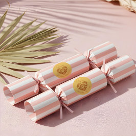 Retro Tropische Palmboom Pickleball Bruidsdouche Ronde Sticker