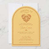 Retro Tropische Palmboom Pickleball Bruidsmeisjesf Kaart (Voorkant)