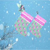 retro tropische roze flamingo kerst kerstboom rok