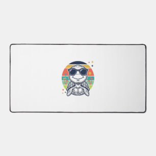Retro Tropische Schildpad Zonnebril Strand Shirt_1 Bureaumat