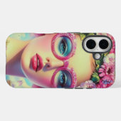 Retro tropische schoonheid Case-Mate iPhone case (Achterkant (horizontaal))