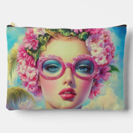 Retro tropische schoonheid etui