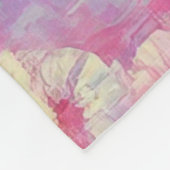 Retro tropische schoonheid fleece deken (Hoek)