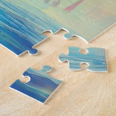 Retro tropische schoonheid legpuzzel (Zijkant)