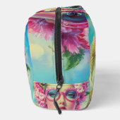 Retro tropische schoonheid toilettasje (Rechts)