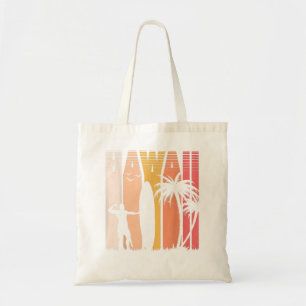 Retro  Tropische Sunset Beach Hawaii Hawaiia Tote Bag