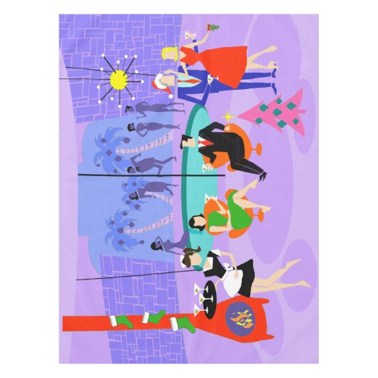 Retro Tropische Tafelkleed van de Partij van (Voorkant)