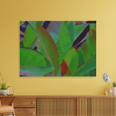Retro tropische verbinding canvas afdruk (Insitu (Woonkamer))